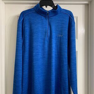 Greg Norman Men's Blue Heather Long Sleeve Jacket, Size XXL